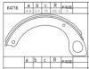 ISUZU 146220027 Brake Shoe Set